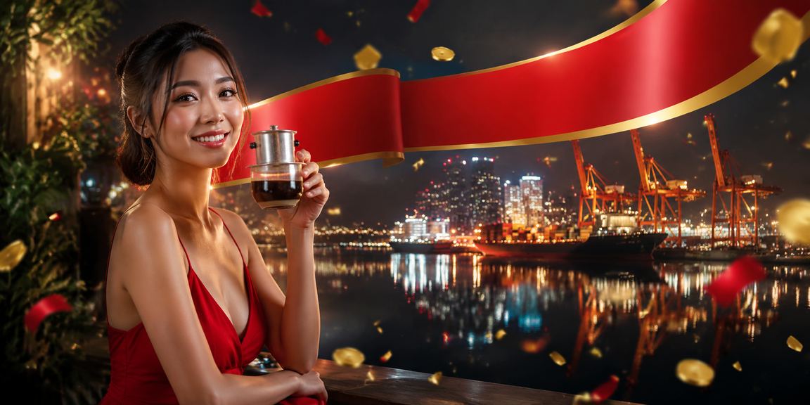 Người dùng Hải Phòng kiểm tra ví VND và thông tin giao dịch trong quán cà phê
