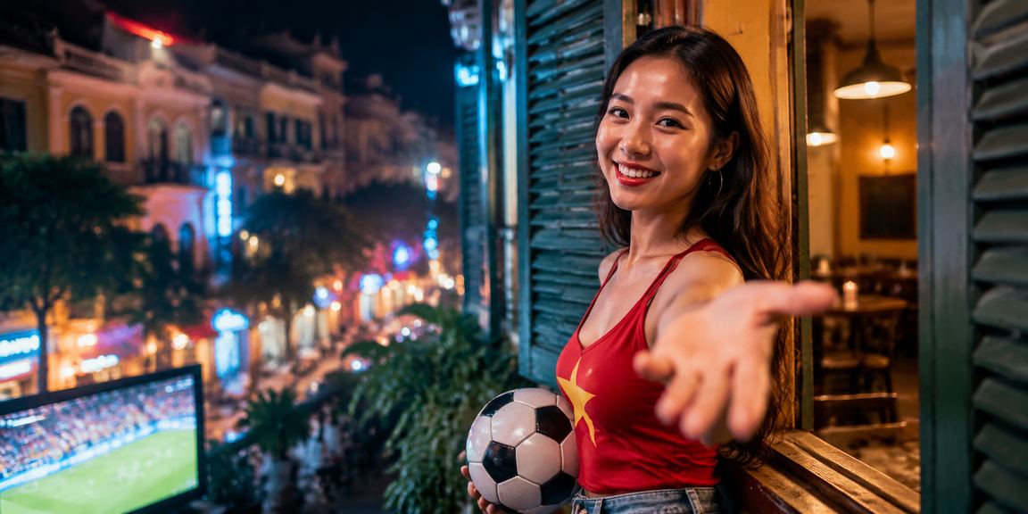 Người dùng tại quán cà phê Hà Nội xem bóng đá trên nền tảng di động