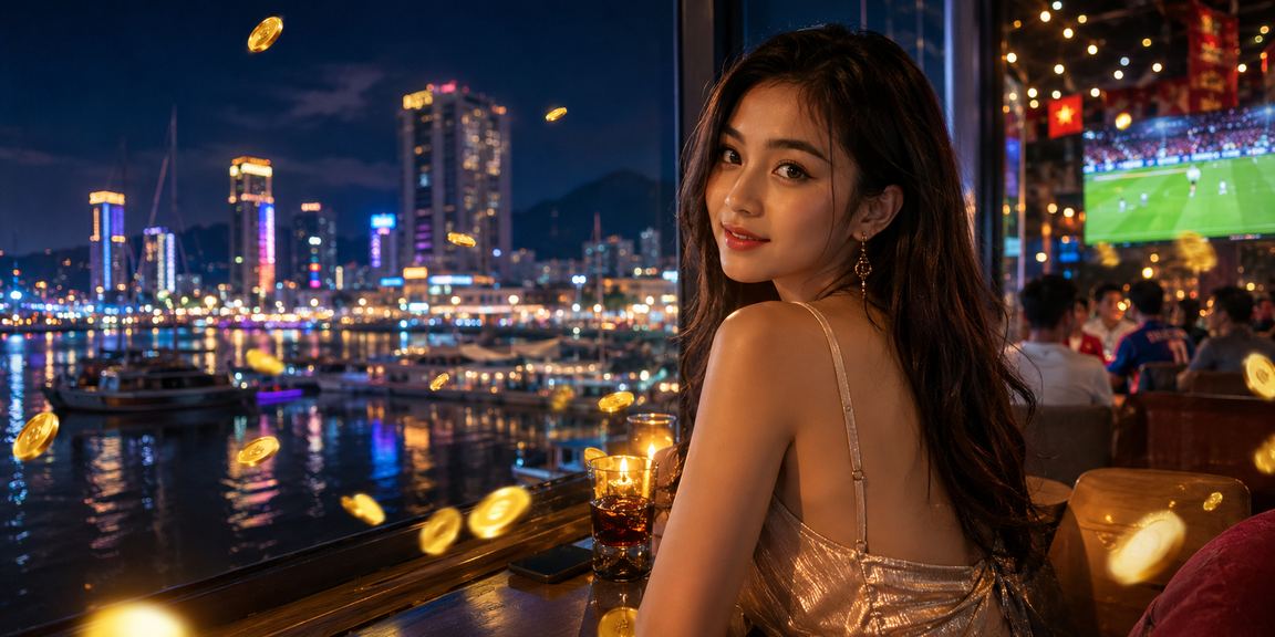 Người dùng tại quán cà phê Nha Trang kiểm tra ứng dụng trên điện thoại