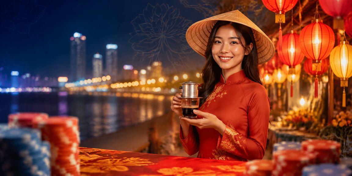 Người dùng tại quán cà phê Nha Trang đọc mẹo cá cược trên điện thoại