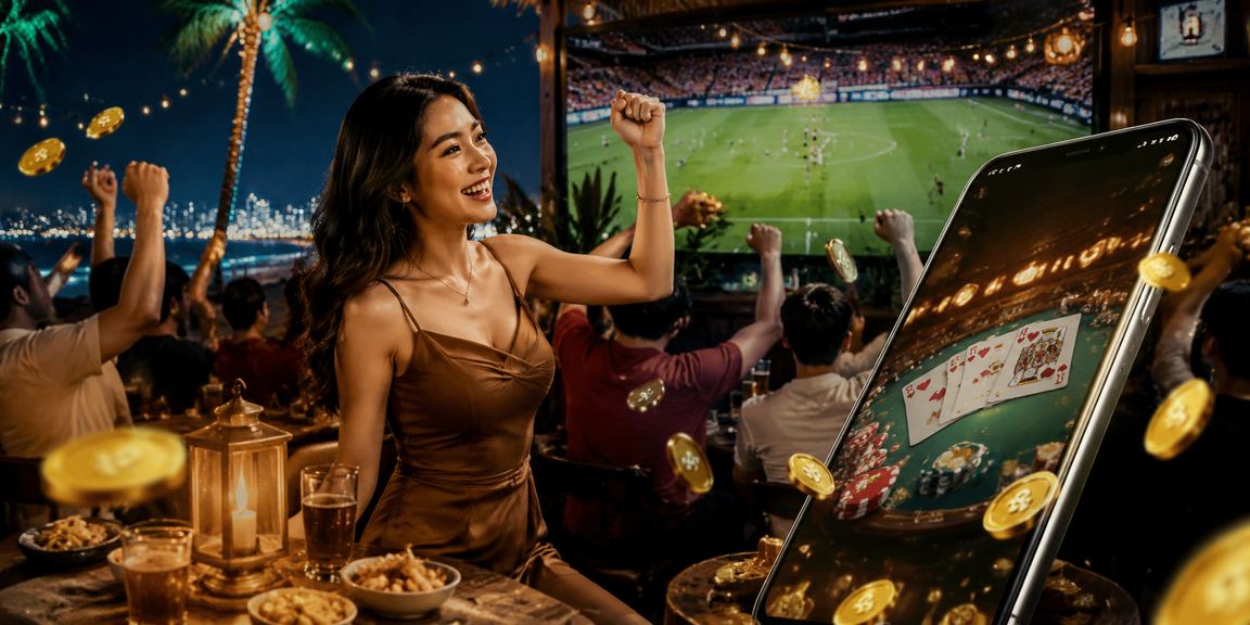 Người dùng Vũng Tàu xem game bài trong không gian cà phê ven biển